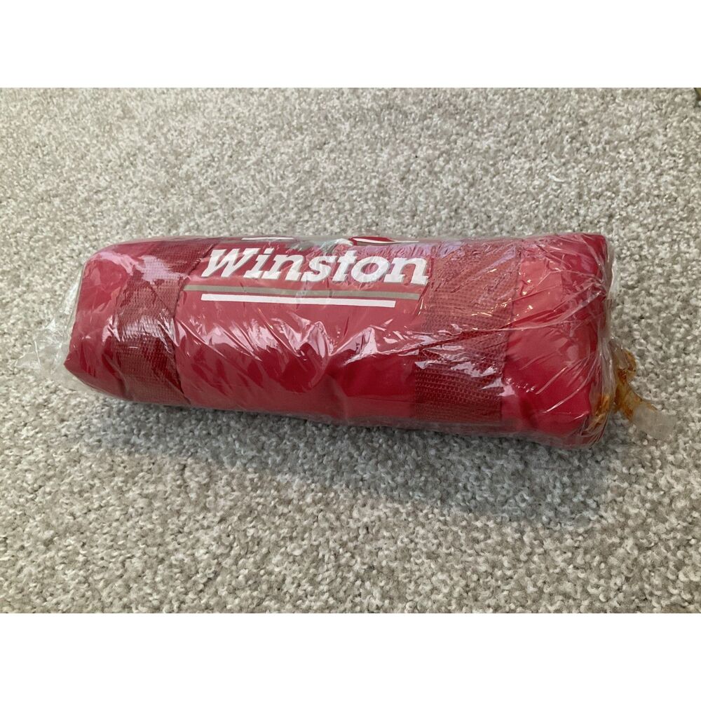 Vintage Winston Cigarettes Red Duffel Bag Promo Eagle Logo New Sealed in Package